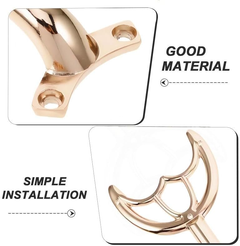 GHYTRIGEN 5 Pcs 52’’Ceiling Fan Blades Arms Replacement,Ceiling Fan Blades Arms Replacement Parts Mounting Bracket Kit for Replacing The Worn Fan Blades,Keep The Balance and Good Performance (Rose Gold) - Image 4